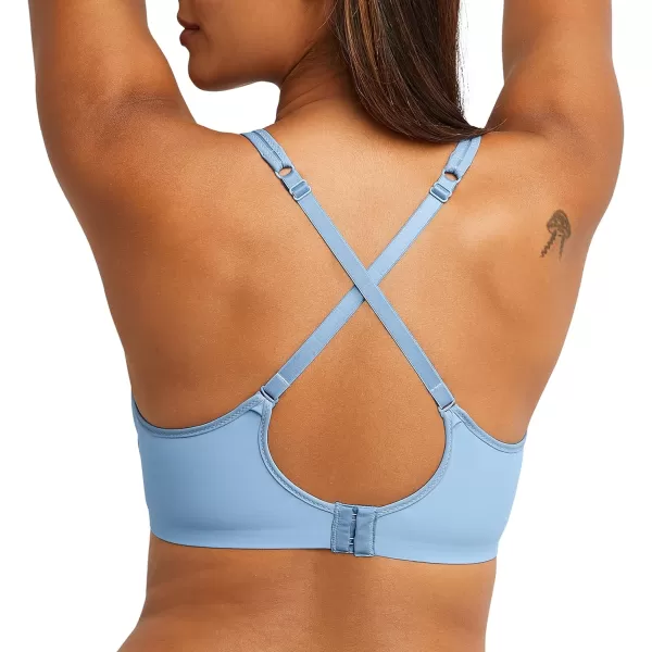 Bali womens One Smooth U Ultra Light Bra Underwire TShirt Bra Convertible Straps DF3439Blue Sky Ahead