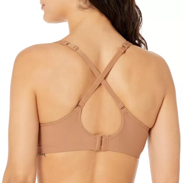 Bali womens One Smooth U Ultra Light Bra Underwire TShirt Bra Convertible Straps DF3439Cinnamon Butter