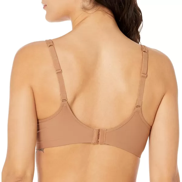 Bali womens One Smooth U Ultra Light Bra Underwire TShirt Bra Convertible Straps DF3439Cinnamon Butter