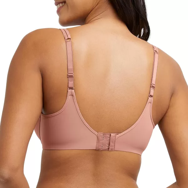 Bali womens One Smooth U Ultra Light Bra Underwire TShirt Bra Convertible Straps DF3439Enchantment Pink