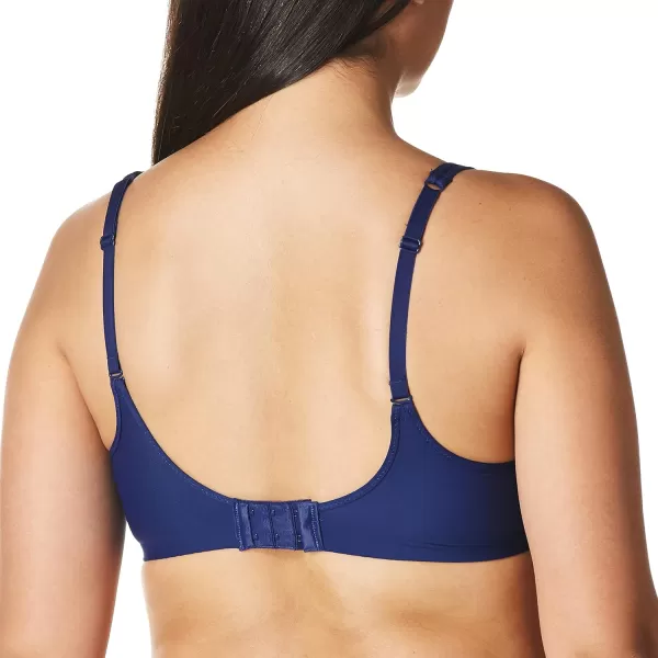 Bali womens One Smooth U Ultra Light Bra Underwire TShirt Bra Convertible Straps DF3439In the Navy 2