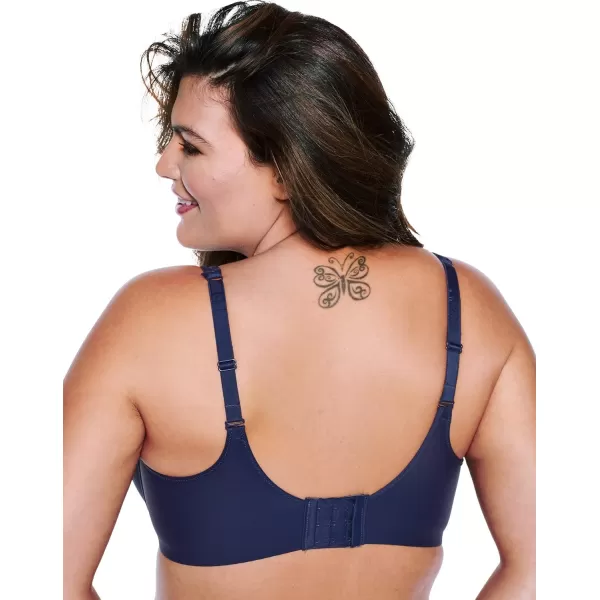 Bali womens One Smooth U Ultra Light Bra Underwire TShirt Bra Convertible Straps DF3439Juniper Blue