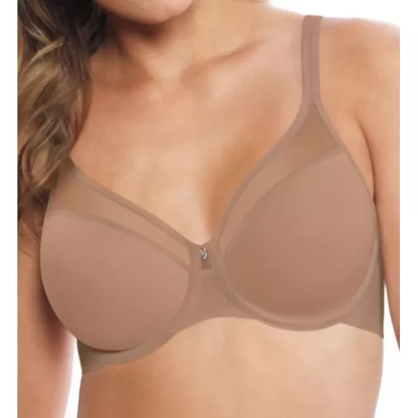 Bali womens One Smooth U Ultra Light Bra Underwire TShirt Bra Convertible Straps DF3439Light Beige