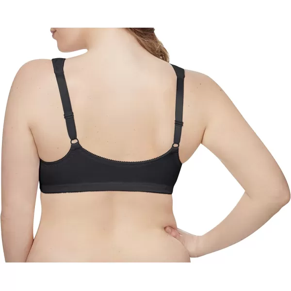 Just My Size Womens Easy On Front Close Wirefree Bra MJ1107Black