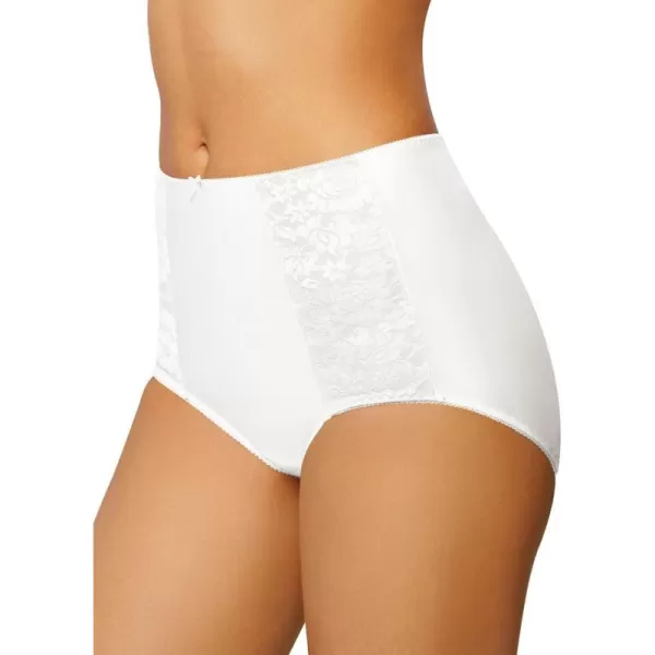 Bali Double Support Womens Cool Comfort Underwear Full Coverage Brief PantyWhite for Daywear