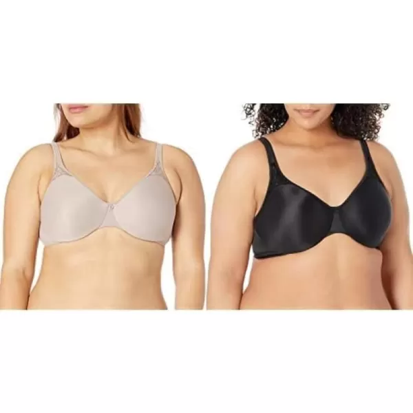 Bali Passion For Comfort Minimizer Underwire Bra2 BlackToffee