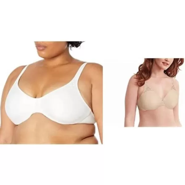 Bali Passion For Comfort Minimizer Underwire Bra2 WhiteSoft Taupe