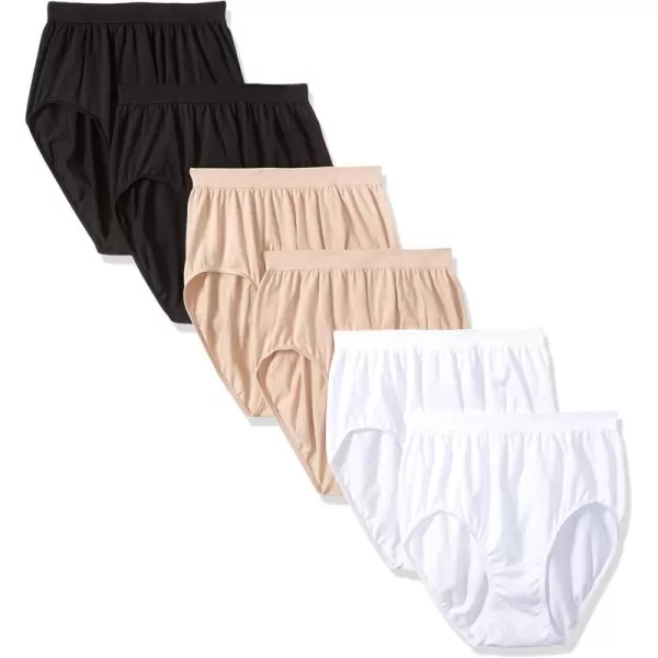 Bali Womens 6Pack Comfort Revolution Brief PantyBali Womens 6Pack Comfort Revolution Brief Panty