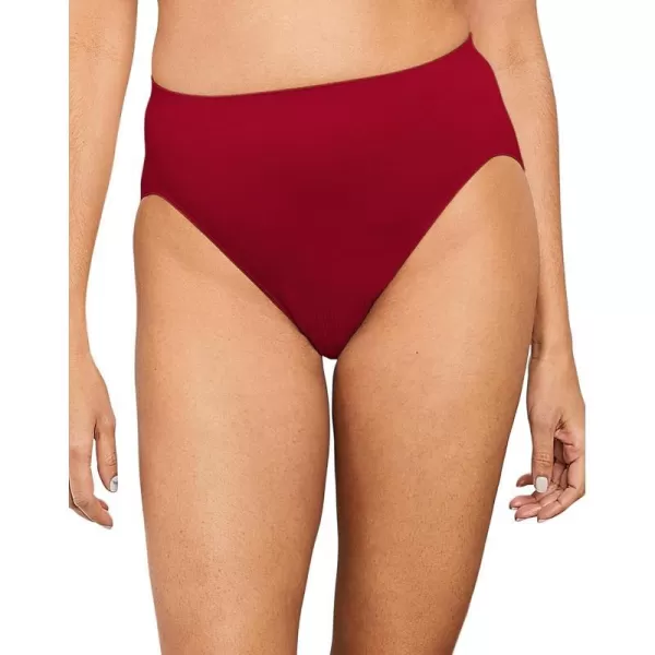 Bali Womens Comfort Revolution Seamless HiCutSmart Red