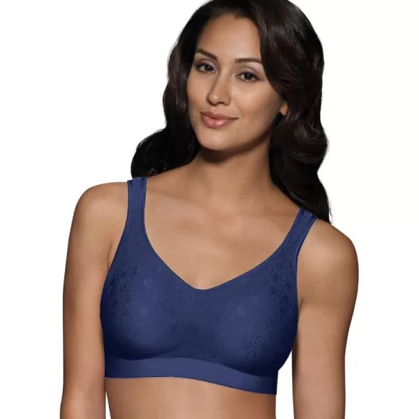 Bali Womens Comfort Revolution Shaping Wirefree Bra1 In the Navy Dot