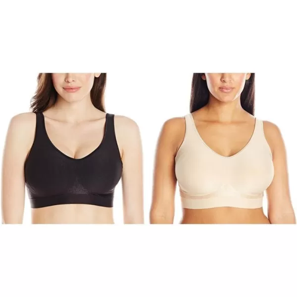 Bali Womens Comfort Revolution Shaping Wirefree Bra2 BlackNude