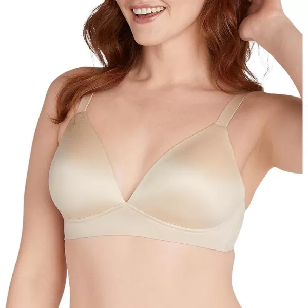 Bali Womens Comfort Revolution Soft Touch Perfect TShirt Wirefree Bra Df3460Almond