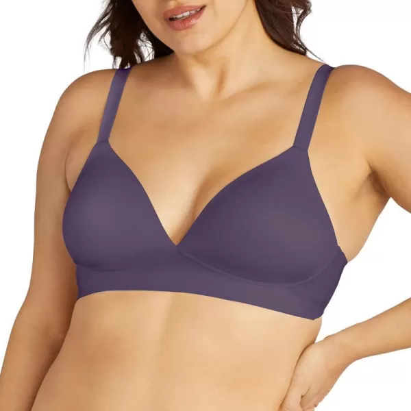 Bali Womens Comfort Revolution Soft Touch Perfect TShirt Wirefree Bra Df3460Purple Aura