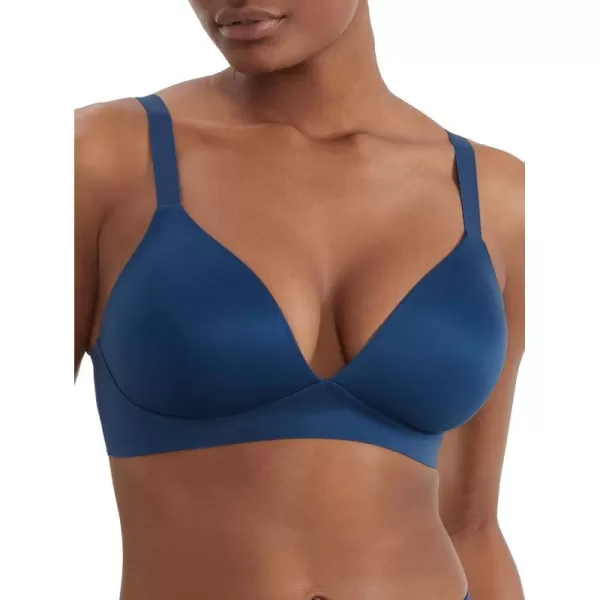 Bali Womens Comfort Revolution Soft Touch Perfect TShirt Wirefree Bra Df3460Regal Navy