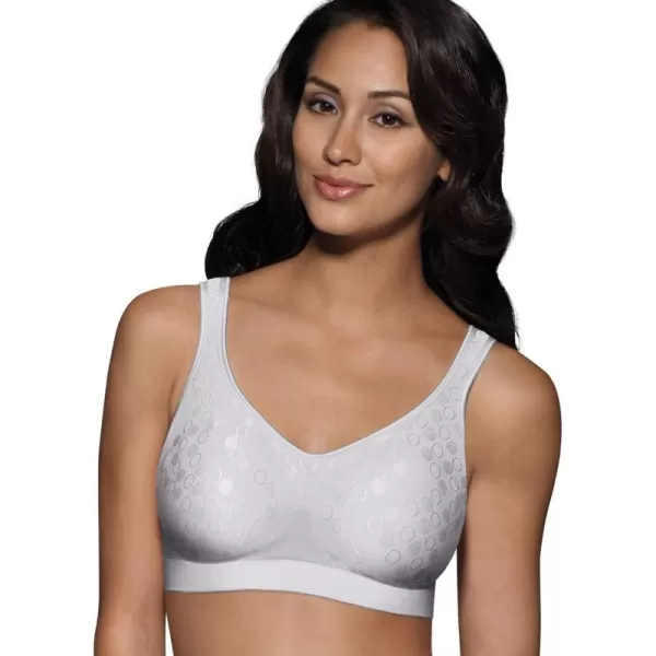 Bali Womens Comfort Revolution Wirefree Bra with Smart Sizes BraCrystal Grey Dot