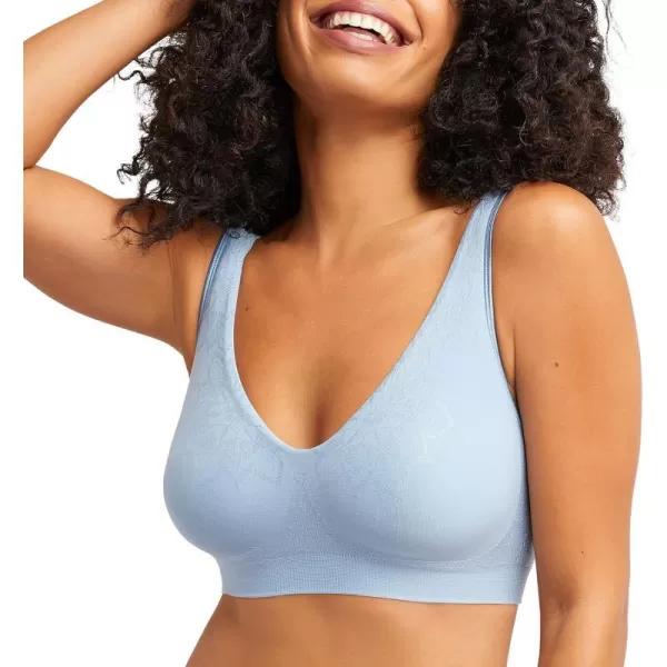 Bali Womens Comfort Revolution Wireless Bra FullCoverage TShirt Bra Retired ColorsBlue Sky Ahead Aztec