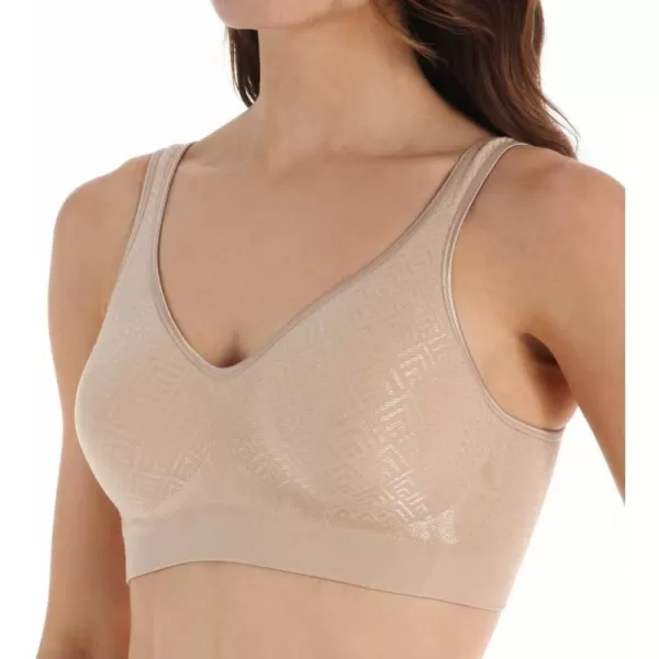 Bali Womens Comfort Revolution Wireless Bra FullCoverage TShirt Bra Retired ColorsNude Retro