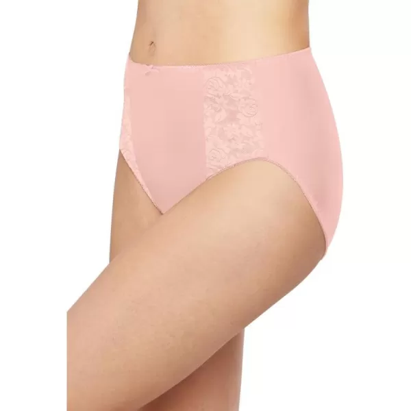 Bali Womens Double Support HiCut 3PackSoft TaupeLight BeigeBlush Pink