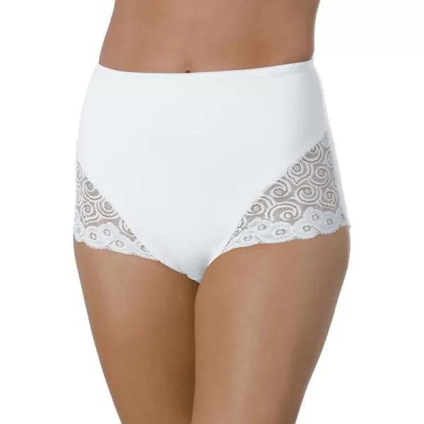 Bali Womens Firm Control Shapewear Brief with Lace Fajas 2Pack DFX0542 White