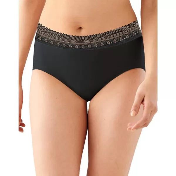 Bali Womens Microfiber Hipster1 Black Lace