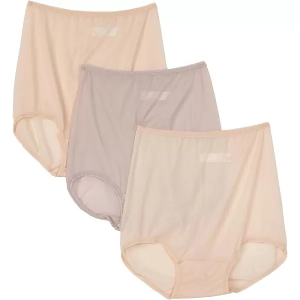 Bali Womens Skimp Skamp Brief Panty Number 2633 Pack of 32 Mocha MistRosewood