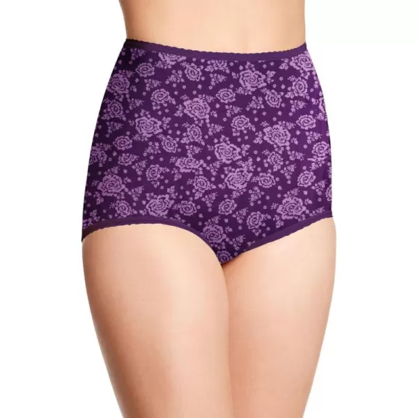 Bali Womens Skimp Skamp Panties Smoothing Stretch Brief UnderwearCabbage Rose Iily