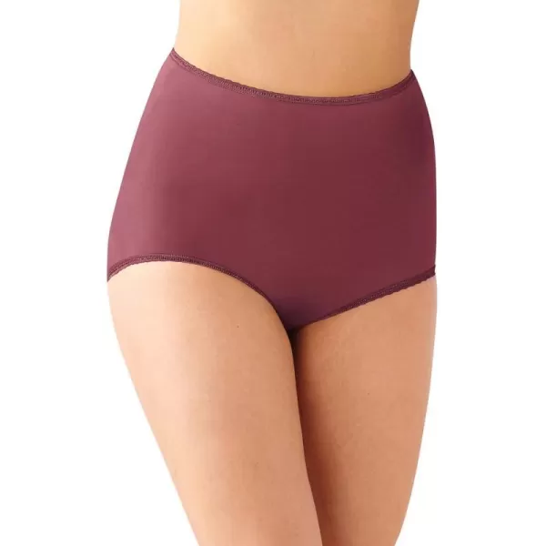 Bali Womens Skimp Skamp Panties Smoothing Stretch Brief UnderwearRustic Berry Red