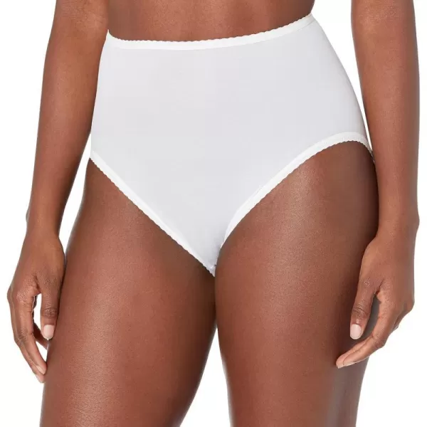 Bali Womens Skimp Skamp Panties Smoothing Stretch Brief UnderwearWhite for Daywear