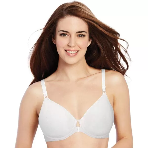 Bali Womens Underwire Shaping Bra Comfort Revolution Tshirt Bra Frontclose BraWhite Tailored