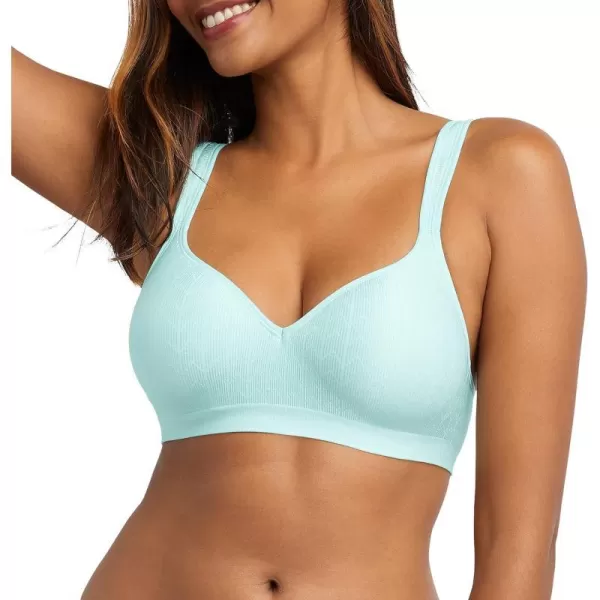 Bali womens Comfort Revolution Wireless Bra Fullcoverage Wirefree Bra Cool Comfort FabricBlue Spearmint Zag