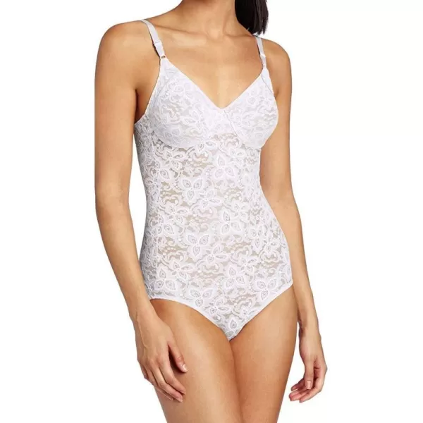 Bali womens Lace N Smooth Shapewear Body Shaper Df8l10White