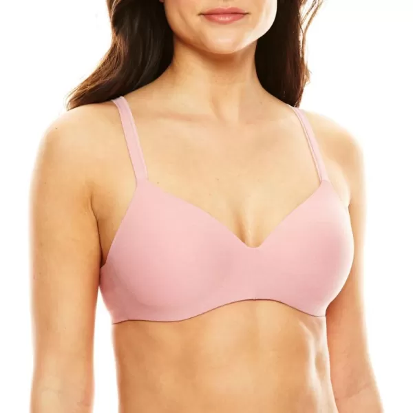 Hanes Womens Wireless MoistureWicking TShirt Bra Wirefree Convertible Bra Retired ColorsPink Bouquet Heather