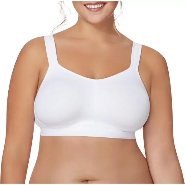 Just My Size Womens Active Lifestyle Wirefree Bra MJ1220White