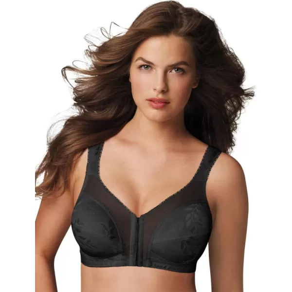 Playtex Womens 18 Hour WireFree Bra Womens Flex Back Bra Womens FrontClose Bra US4695Black