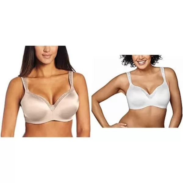 Playtex Womens One Smooth U Underwire Bra2 WhiteNude