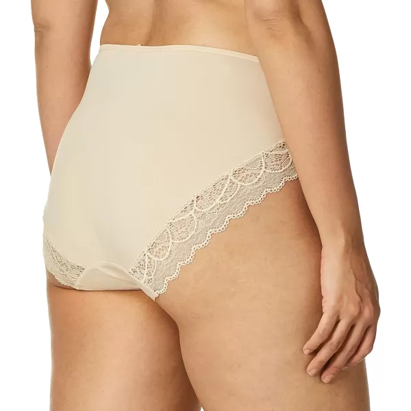 Bali Womens Lace Desire Microfiber Hi CutChampagne Shimmer