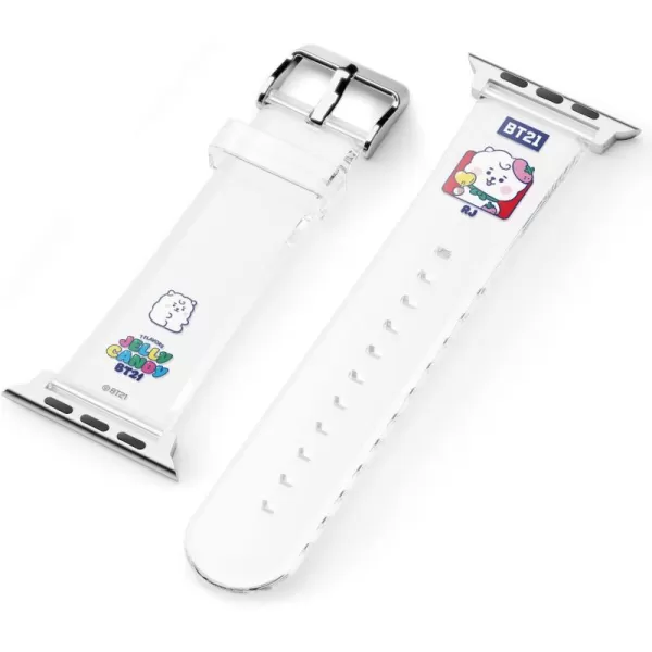 elago BT21 Band Compatible with Apple Watch Band 38mm 40mm 41mm 42mm 44mm 45mm 49mm compatible with iWatch Series Ultra2UltraSE9876SE54321 Soft Protective Strap Official MerchandiseRJ