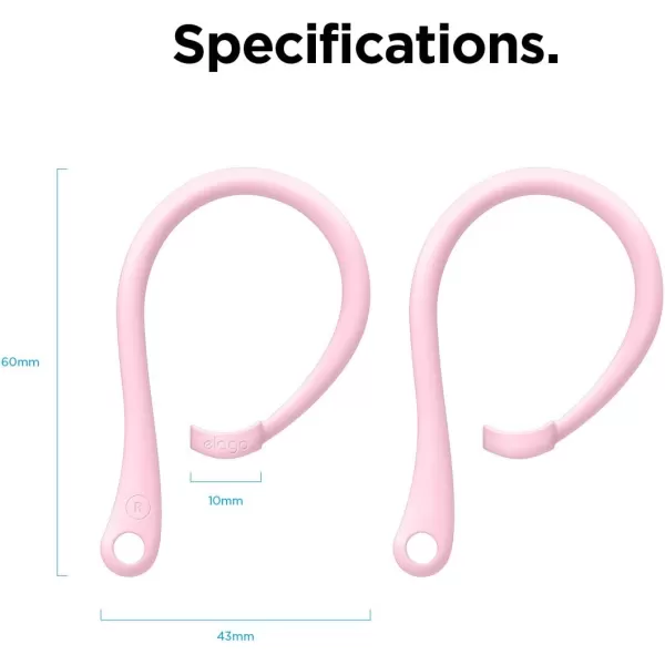 elago Ear Hooks Designed for AirPods Pro 2nd gen AirPods Pro Designed for AirPods 3  2  1 Earbuds Accessories AntiSlip Ergonomic Design Comfortable Fit Lovely Pink US Patent RegisteredLovely Pink