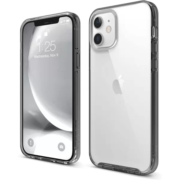 elago Hybrid Clear Case Compatible with iPhone 15 Case 61 Military Grade Drop Protection PC  TPU Hybrid Technology Reduced Yellowing Crystal Clear Full Body Protection TransparentBlack