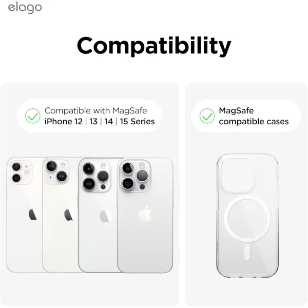 elago Key Magnetic Wallet Card Holder 2Cards Compatible with MagSafe for iPhone 15141312 Series  Key Holder Wallet Secure Phone Wallet Long Last Silicone Scratch and Damage Protection BlackStone