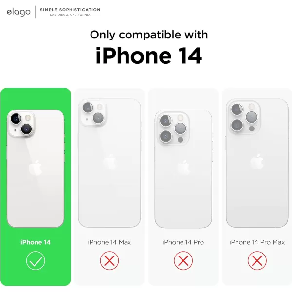 elago Magnetic Hybrid Clear Case Compatible with iPhone 15 Plus Case Compatible with MagSafe 67 US Military Grade Drop Protection PC  TPU Hybrid Technology Reduced Yellowing WhiteClear