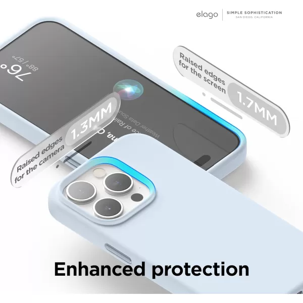 elago Magnetic Silicone Case Compatible with iPhone 15 Pro Max Case 67 Inch Compatible with All MagSafe Accessories  Builtin Magnets Soft Grip Silicone Shockproof BurgundyLight Blue