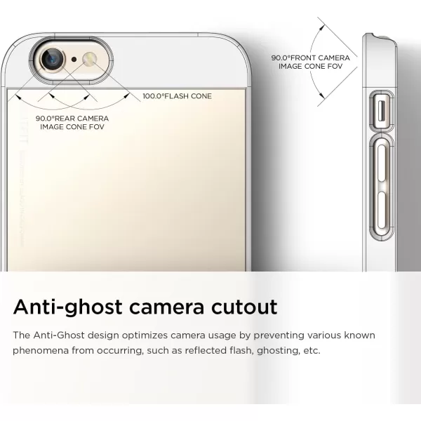 elago Outfit Aluminum and Polycarbonate Dual Case for The iPhone 66S Plus 55inch  HD Professional Screen Film Included  Full Retail Packaging Creamy YellowCotton Candy BlueWhite  Champagne Gold
