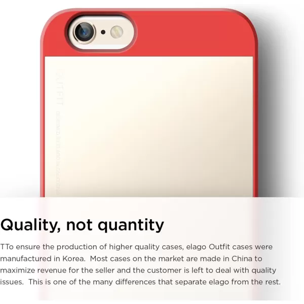 elago Outfit Aluminum and Polycarbonate Dual Case for The iPhone 66S Plus 55inch  HD Professional Screen Film Included  Full Retail Packaging Creamy YellowCotton Candy BlueExtreme Red  Champagne Gold