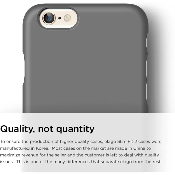 elago Slimfit2 Case for The iPhone 66S Plus 55inch  HD Professional Screen Film Included  Full Retail Packaging Soft Feel Jean IndigoSoft feel Dark Grey