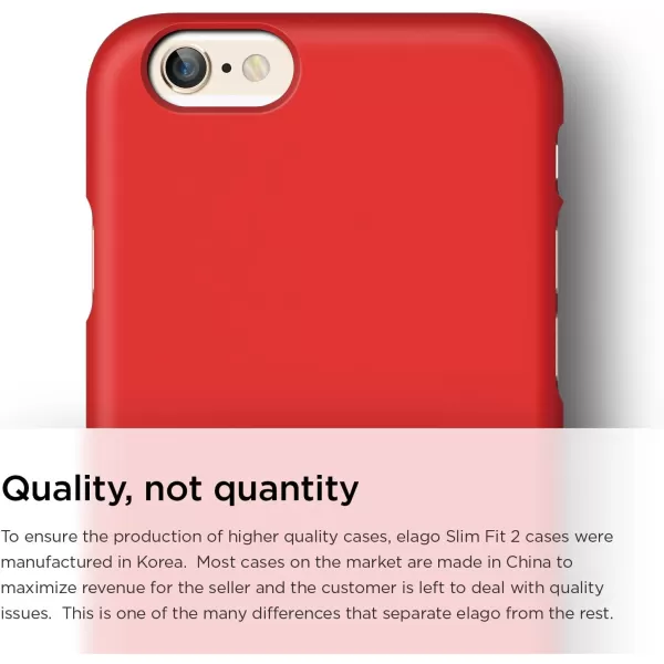 elago Slimfit2 Case for The iPhone 66S Plus 55inch  HD Professional Screen Film Included  Full Retail Packaging Soft Feel Jean IndigoSoft feel Extreme Red