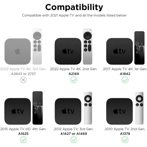 elago T4 Case Compatible with Apple TV 4K 2021 and Compatible with Apple TV HD  Compatible with All Apple TV Models  Except for 2022 Apple TV 4KBlackBlack