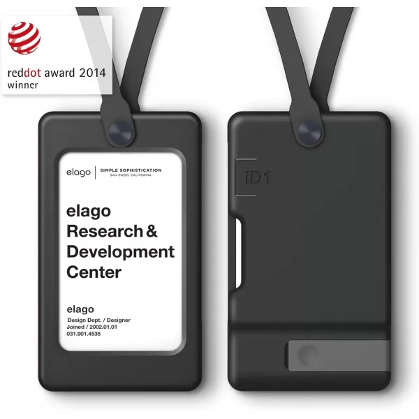 elago iD1 USB ID Card Holder reddot Design Award Winner 2014  Dark Grey USB Flash Drive Not IncludedBlack