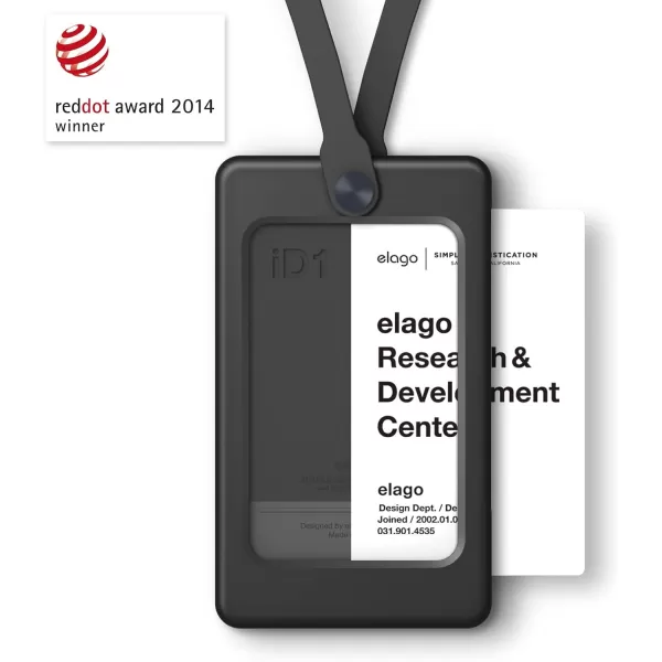 elago iD1 USB ID Card Holder reddot Design Award Winner 2014  Dark Grey USB Flash Drive Not IncludedBlack