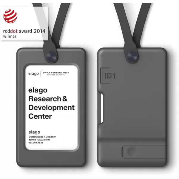 elago iD1 USB ID Card Holder reddot Design Award Winner 2014  Dark Grey USB Flash Drive Not IncludedDark Grey